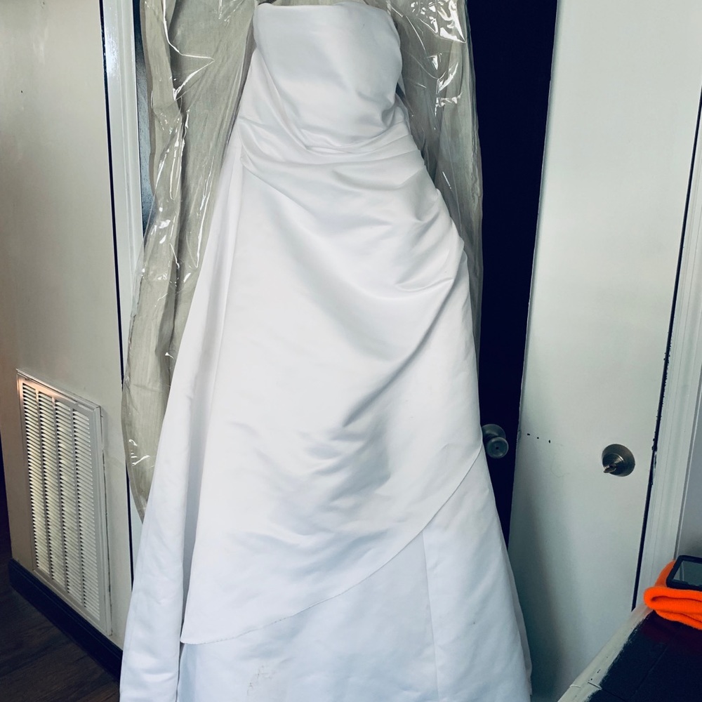 David’s bridal Michael Angelo wedding dress.